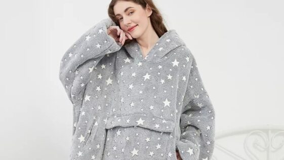 Sweat plaid avec motifs étoilés